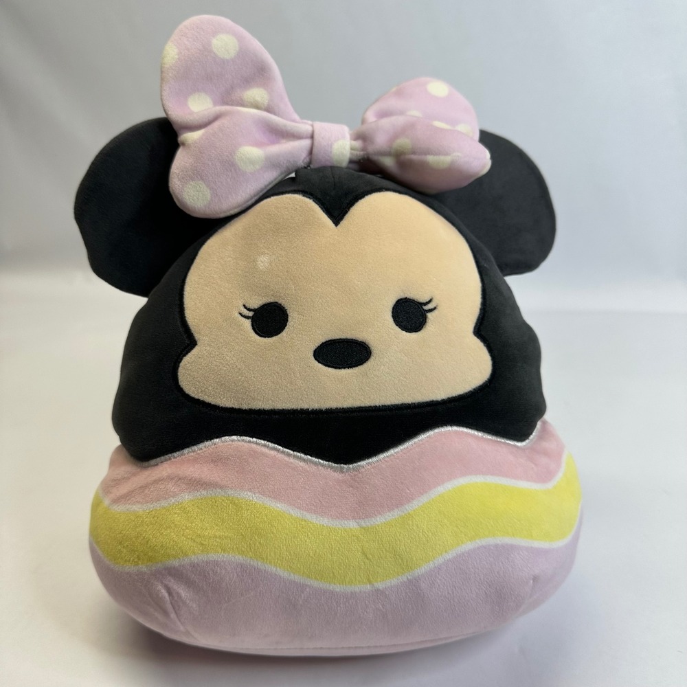 Disney Squishmallows Minnie Mouse Easter Egg Plush 10 Inch Pink Bow‎ 2021